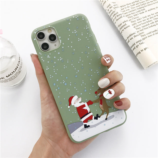 Christmas snowman elk phone case