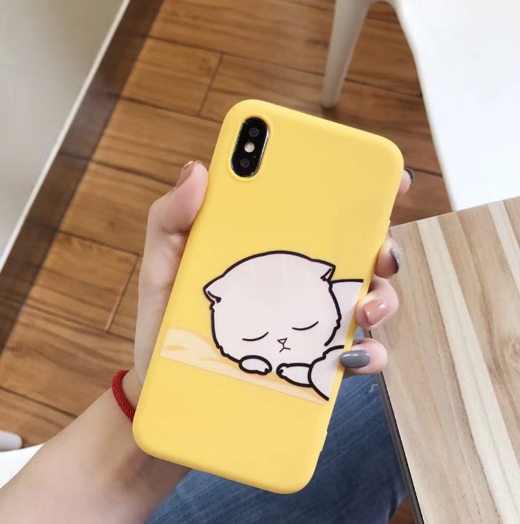 Funny Cartoon Giraffe For 7 8 Plus TPU Silicone Back Cover For X XR XS Max 6 6S Plus Soft Cases