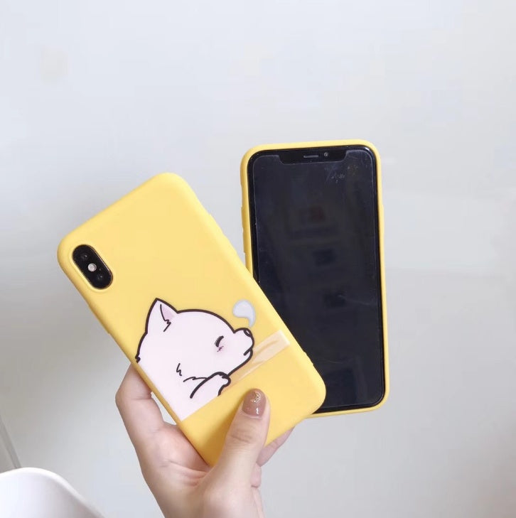 Funny Cartoon Giraffe For 7 8 Plus TPU Silicone Back Cover For X XR XS Max 6 6S Plus Soft Cases