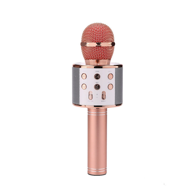 Wireless Microphone Portable Bluetooth Mini Home For Music Playing Singing Speaker Player