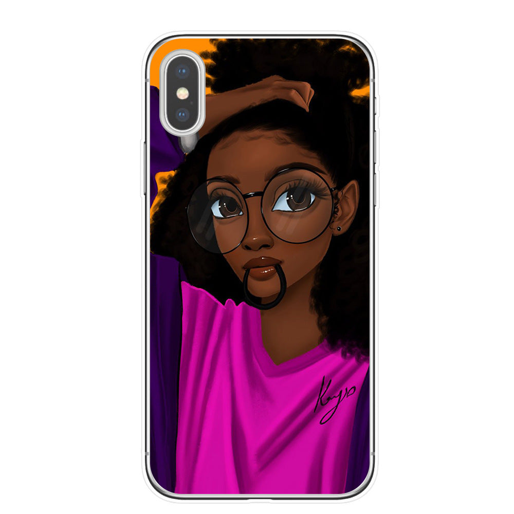 Hand drawn girl girl phone case