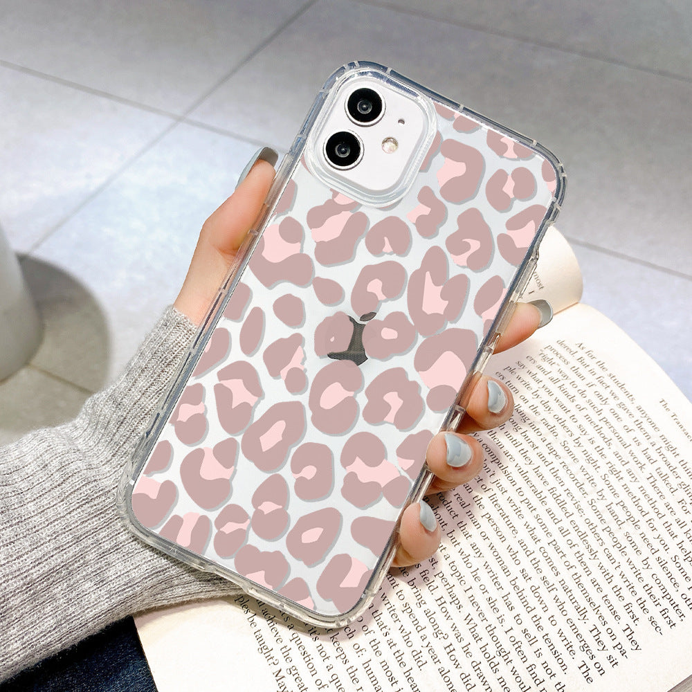 Flower Simple Leopard Print Full-printed Phone Case