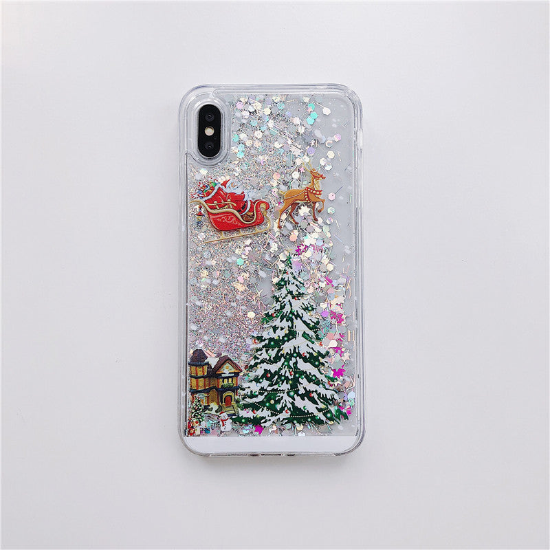 Santa Claus Christmas Tree Quicksand Shell