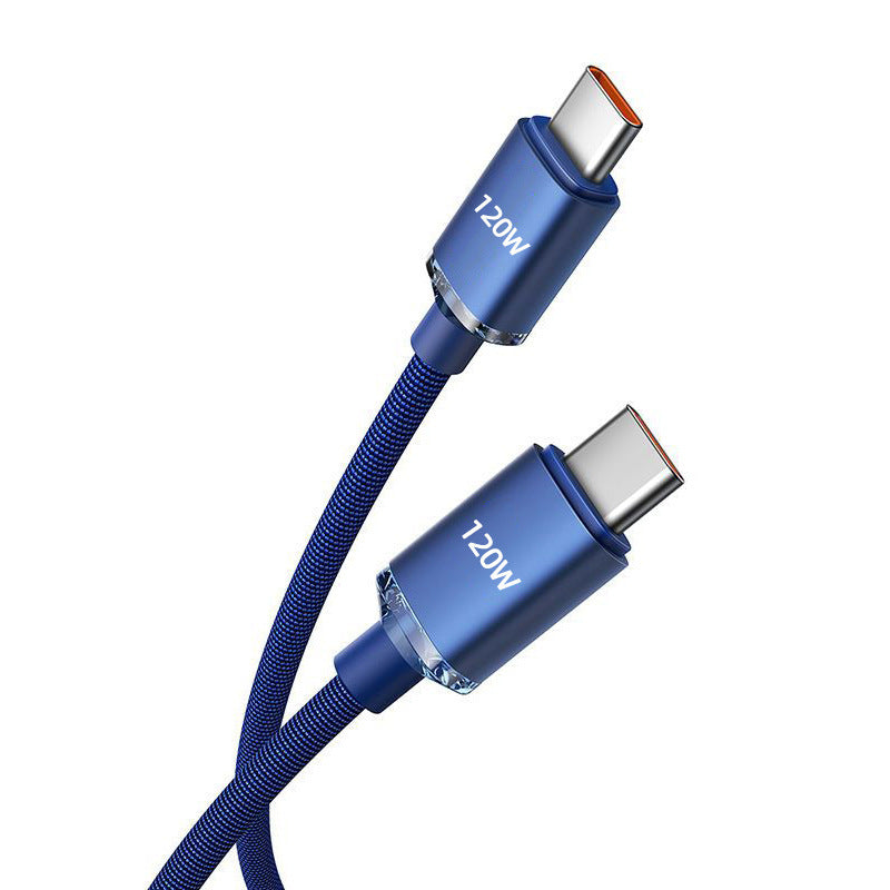 120W Fast Charge PD6A Dual USB Type-C Cable