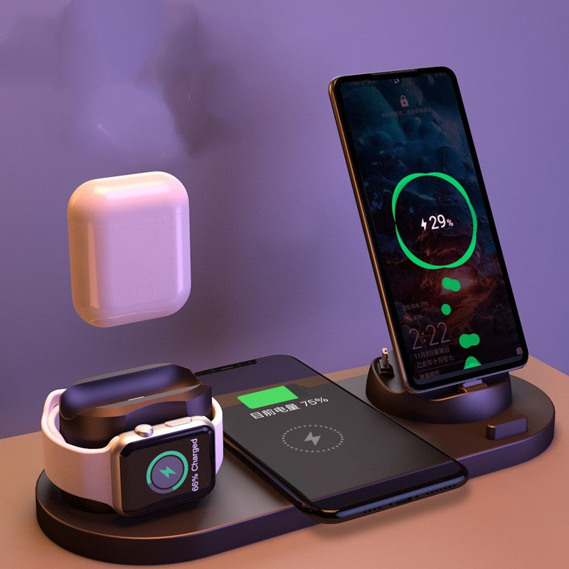 Wireless charger for mobile phones (Six-in-one)