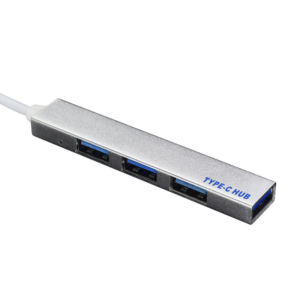 Notebook Type-C HUB 4-port USB Deconcentrate Aluminum Alloy Multi-port USB HUB Type C Docking Station