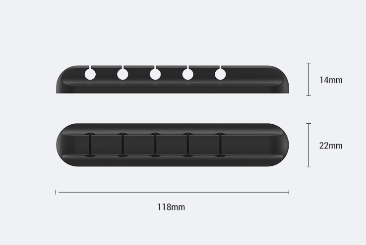 Cable organizer- Silicone storage cable management cable clamp