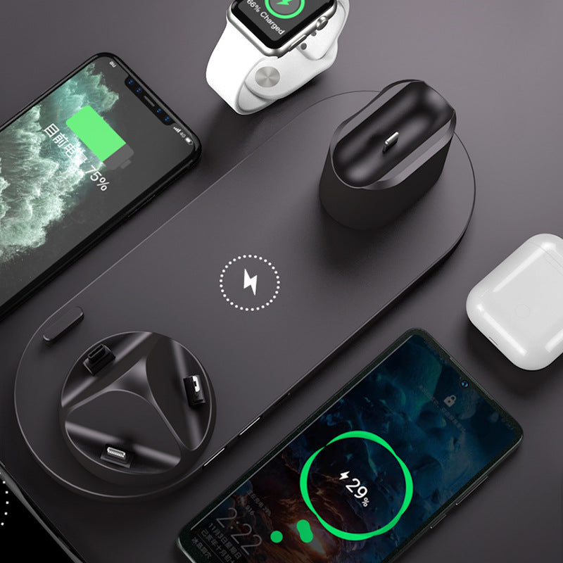 Wireless charger for mobile phones (Six-in-one)