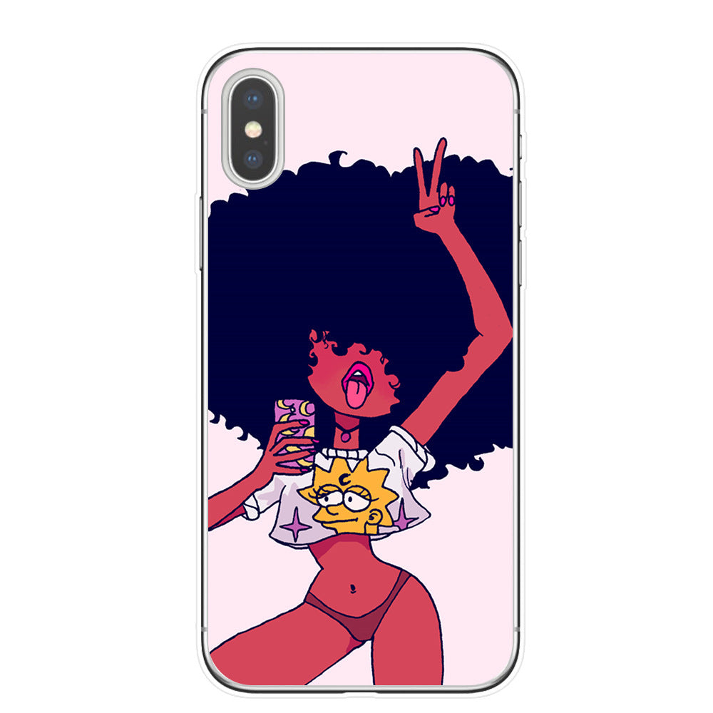 Hand drawn girl girl phone case