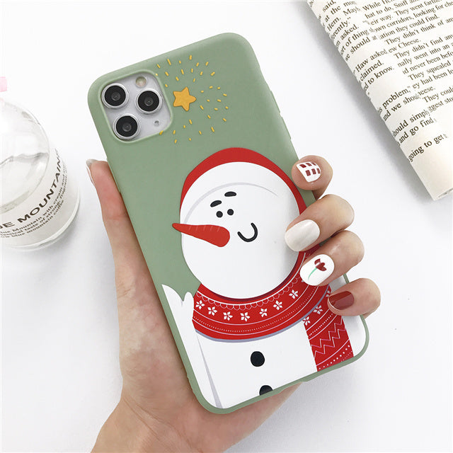 Christmas snowman elk phone case