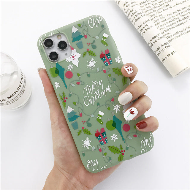 Christmas snowman elk phone case