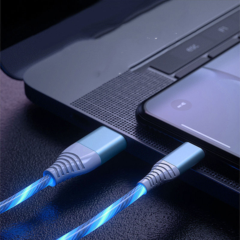 USB charging and lighting data cable