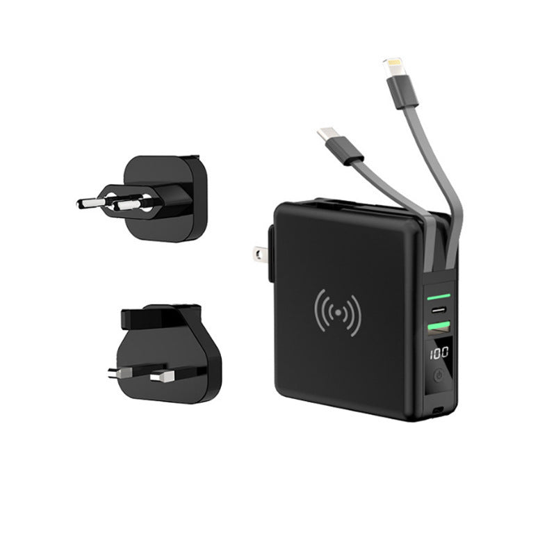 Power Bank With Built-in Cable Plug