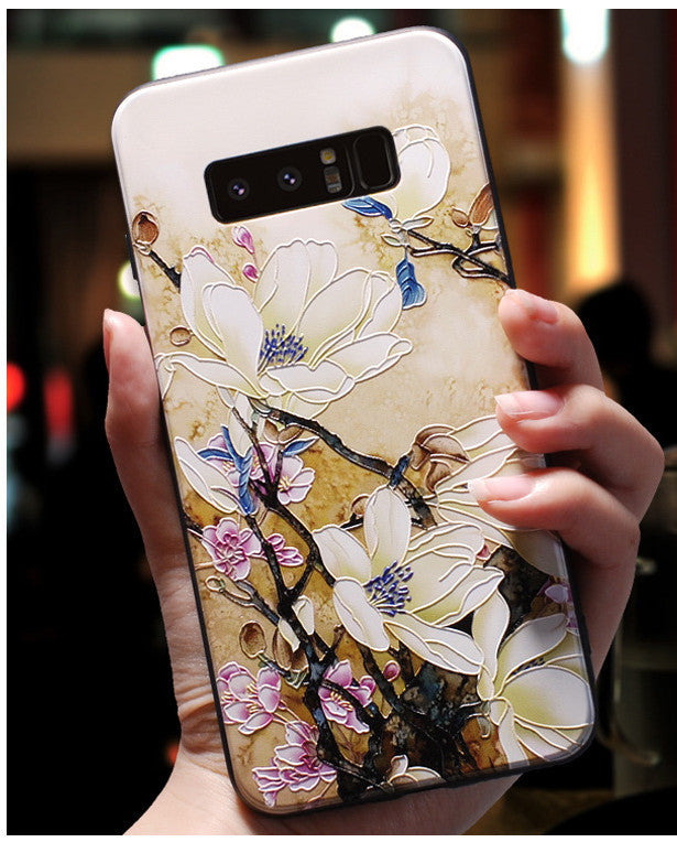 Mobile Phone Shell Chinese Style Embossed Frosted Soft Shell