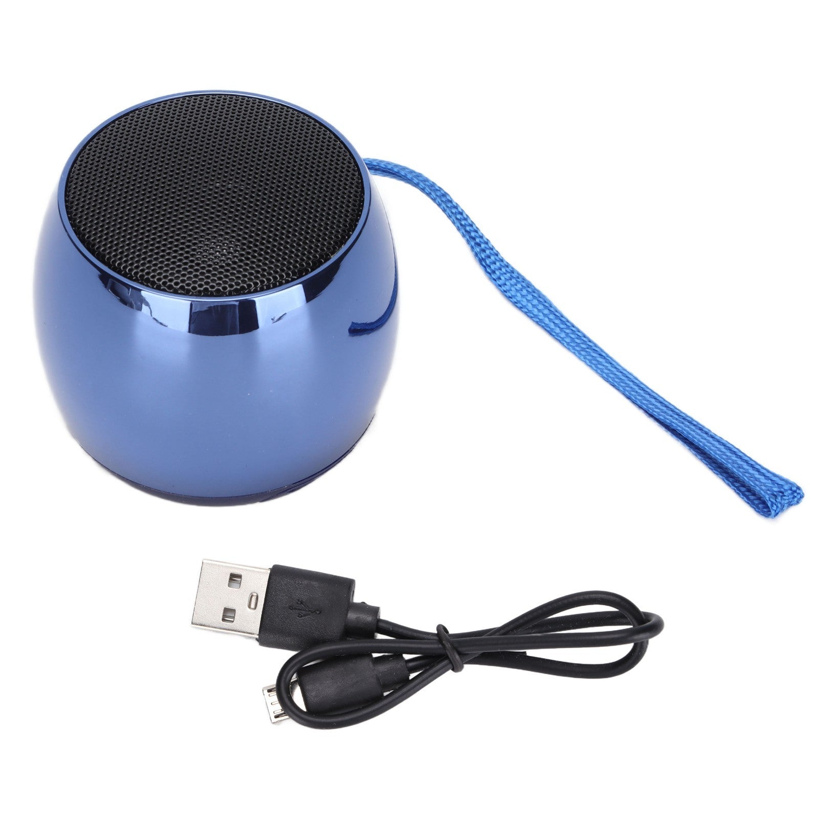 Wireless Speaker Portable Metal Plating Bluetooth 5.0 Micro Speaker with Lanyard