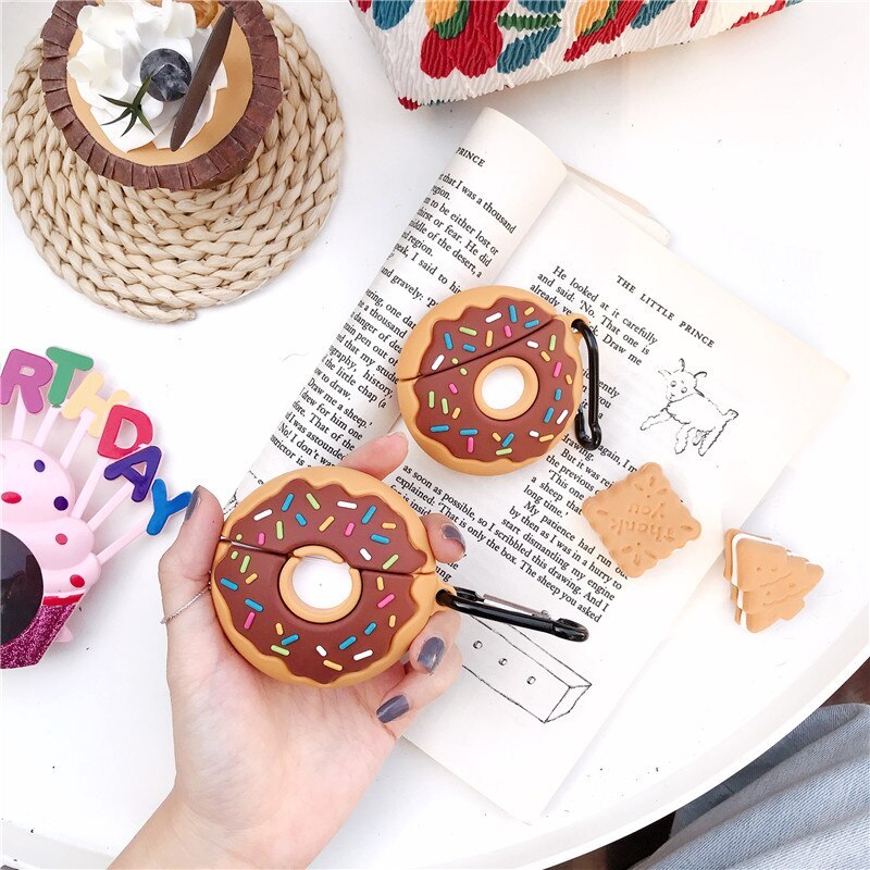 Compatible with Apple, Donuts  Case  Air pods Pro Silicon