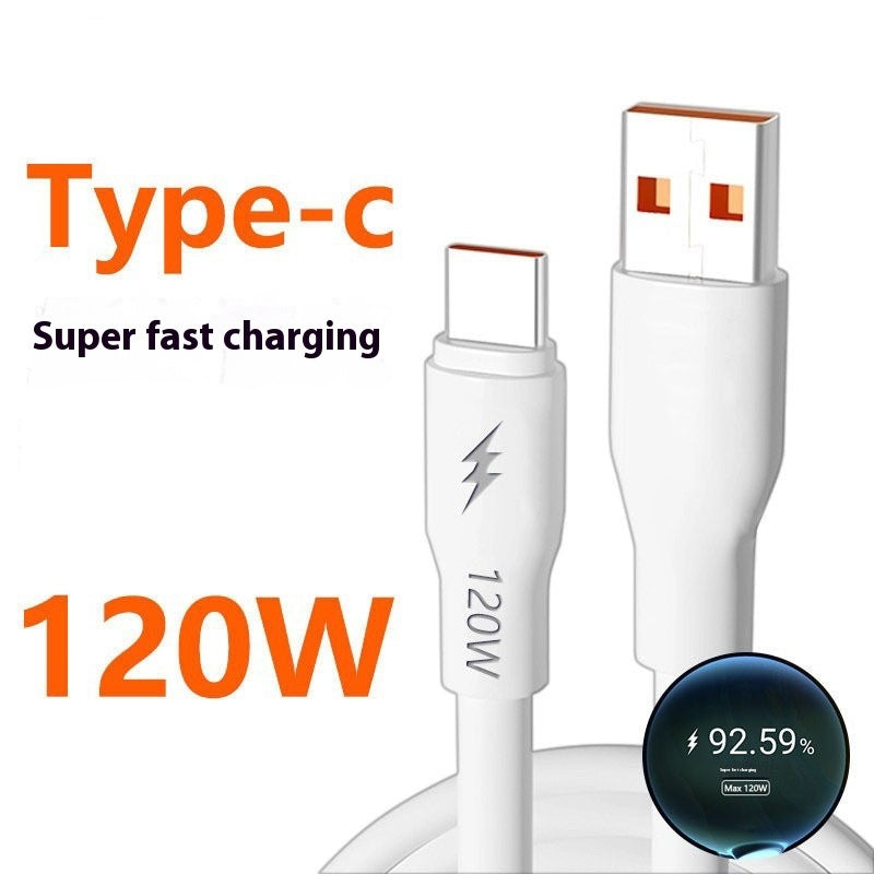 120W Fast Charge PD6A Dual USB Type-C Cable