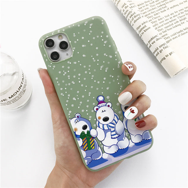 Christmas snowman elk phone case