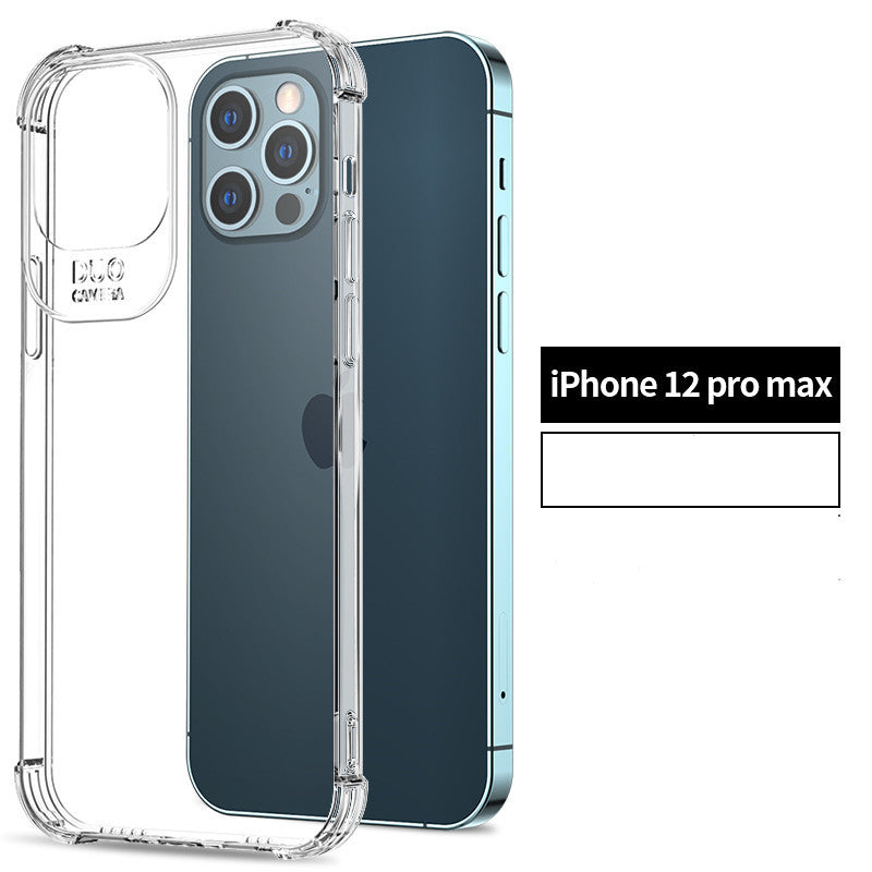 Compatible with Apple,  iPhone 12 case silicone anti drop transparent