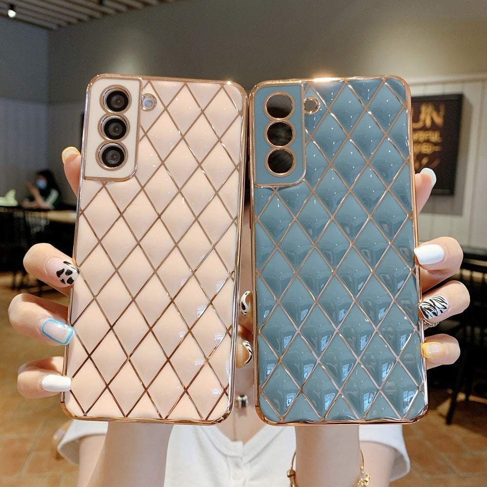 S22 Electroplated Diamond Phone Case