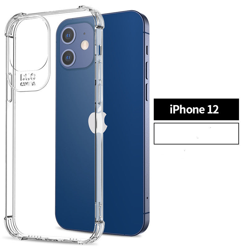 Compatible with Apple,  iPhone 12 case silicone anti drop transparent