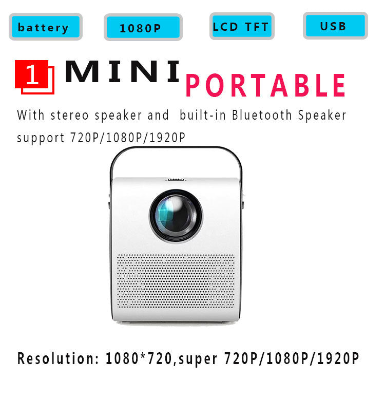 Projector-1080P HD portable projector