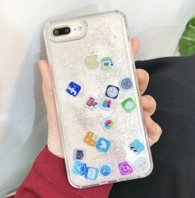 Glittering mobile phone case