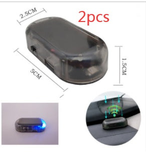 Car Anti-theft Simulation Warning Flashing Solar Light