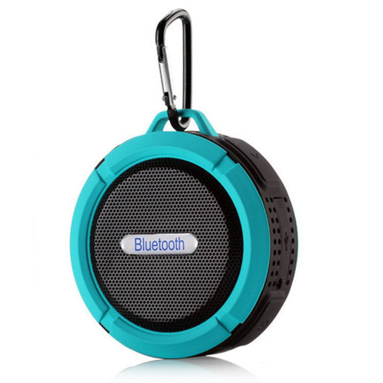 Stall Source Foreign Trade Wireless Portable Card Bluetooth Audio C6 Gift Bathroom Waterproof Big Suction Cup Bluetooth Speaker