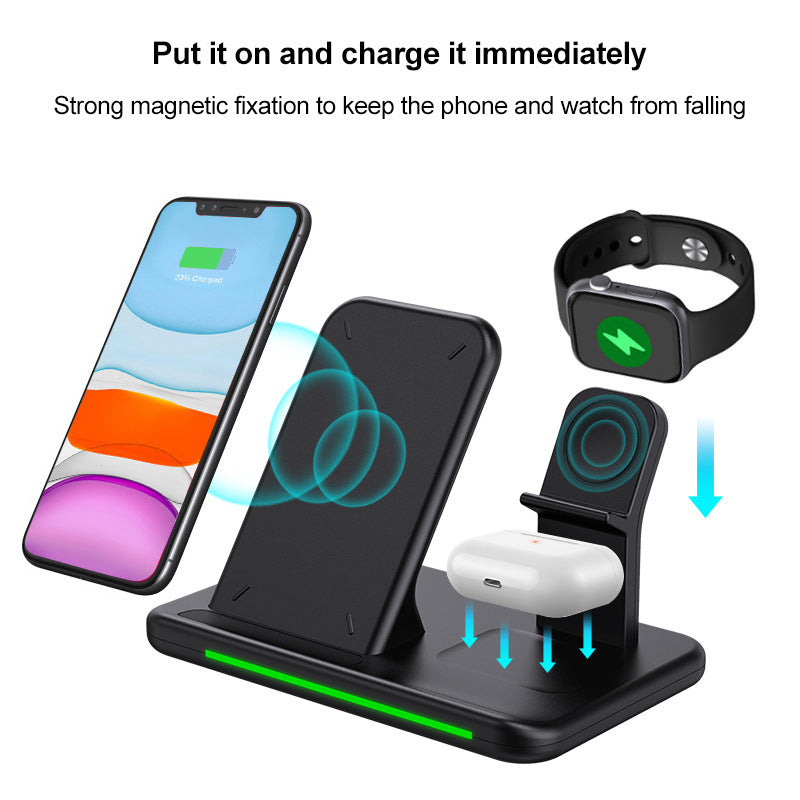 15W Four-in-one Wireless Charger 12 Mobile Phone Watch