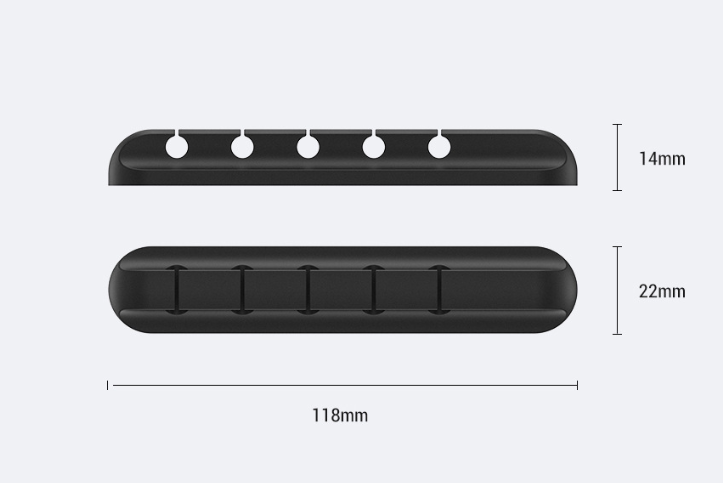 Cable organizer- Silicone storage cable management cable clamp