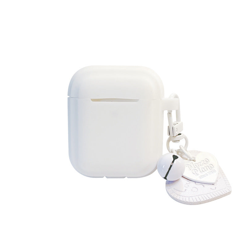 Compatible with Apple, Gentle Milky White Pendant Air pods Protective Cover