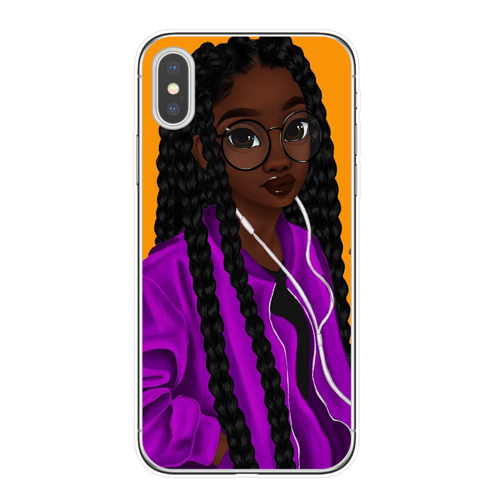 Hand drawn girl girl phone case