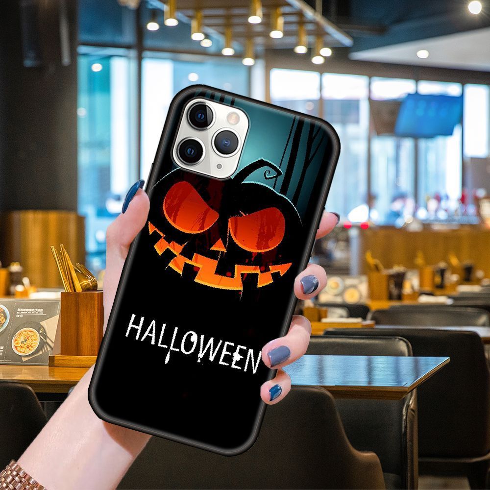 Halloween Jack O Lantern Cat Phone Case