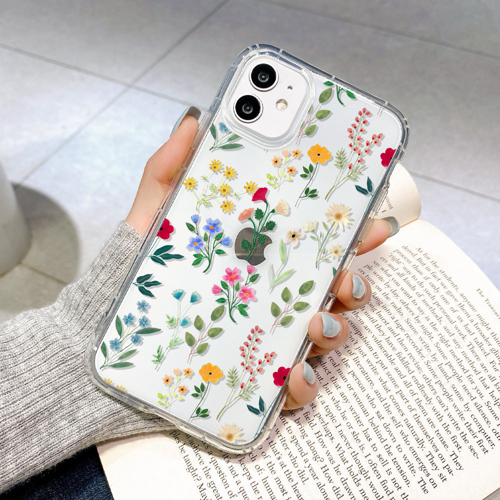 Flower Simple Leopard Print Full-printed Phone Case