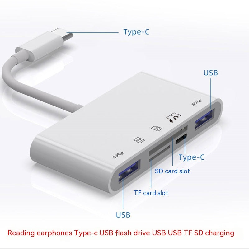 Reader Type-c Mobile Phone Connection SD TF Card Adapter Cable Read U Disk Adaptor