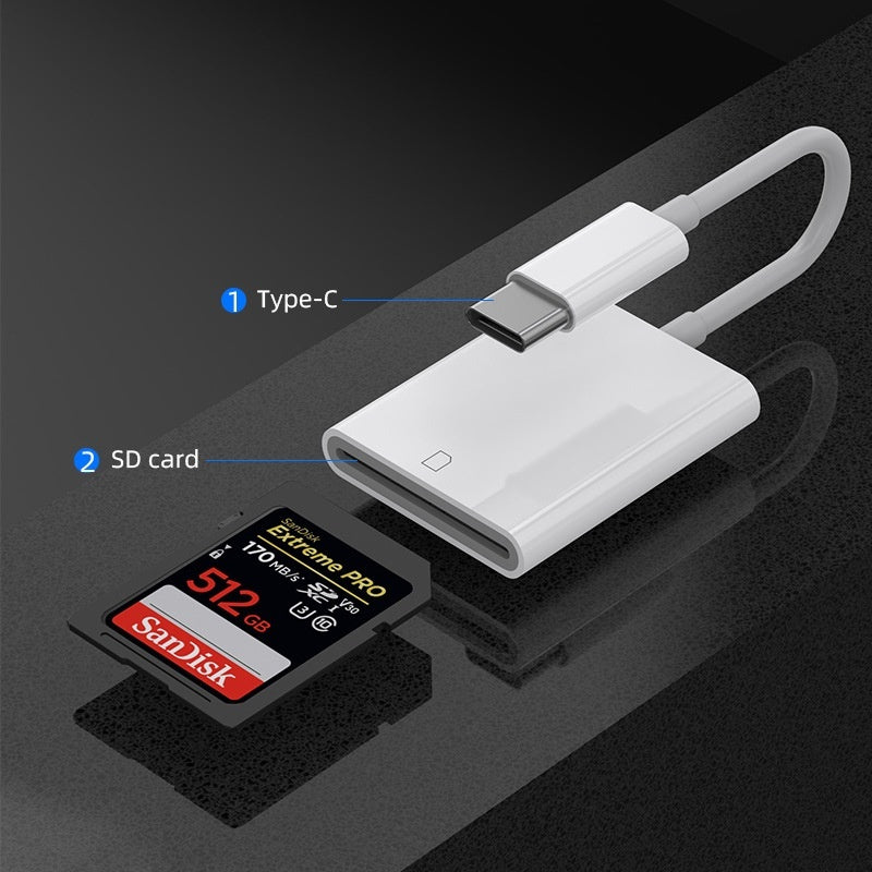 Reader Type-c Mobile Phone Connection SD TF Card Adapter Cable Read U Disk Adaptor