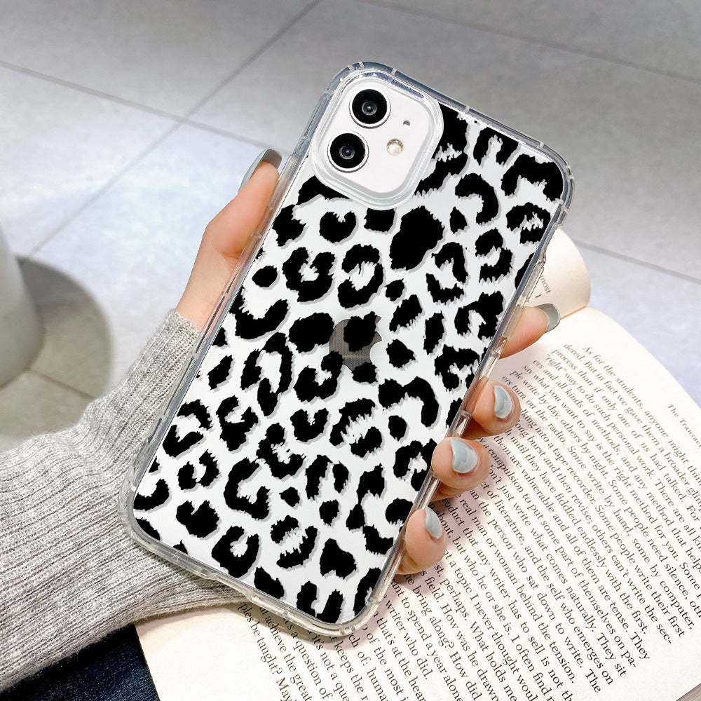 Flower Simple Leopard Print Full-printed Phone Case