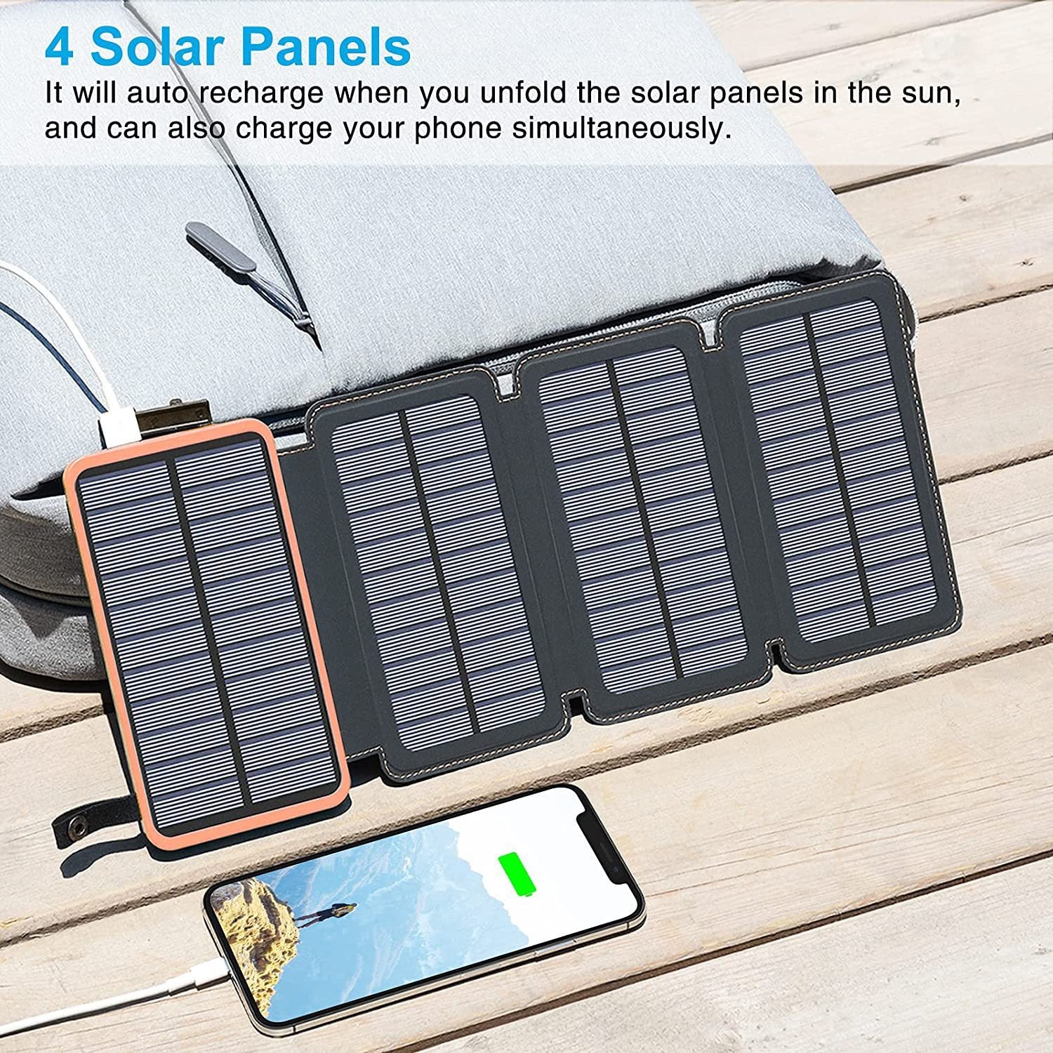 Outdoor Rainproof Solar Cell Phone Charger