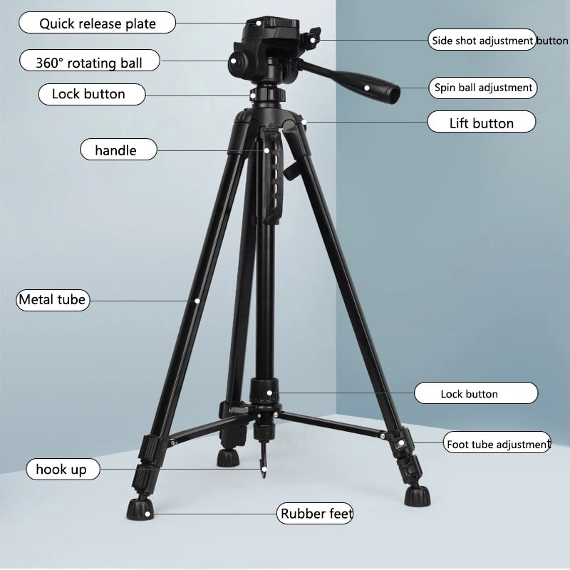 Tripod- Multi Functional Tripod For Mobile Live Broadcast