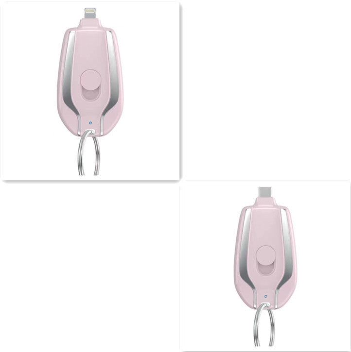 Keyring Charging Bank Wireless Portable 1500 Mah Emergency Power Supply Telescopic Small Mobile Power Supply