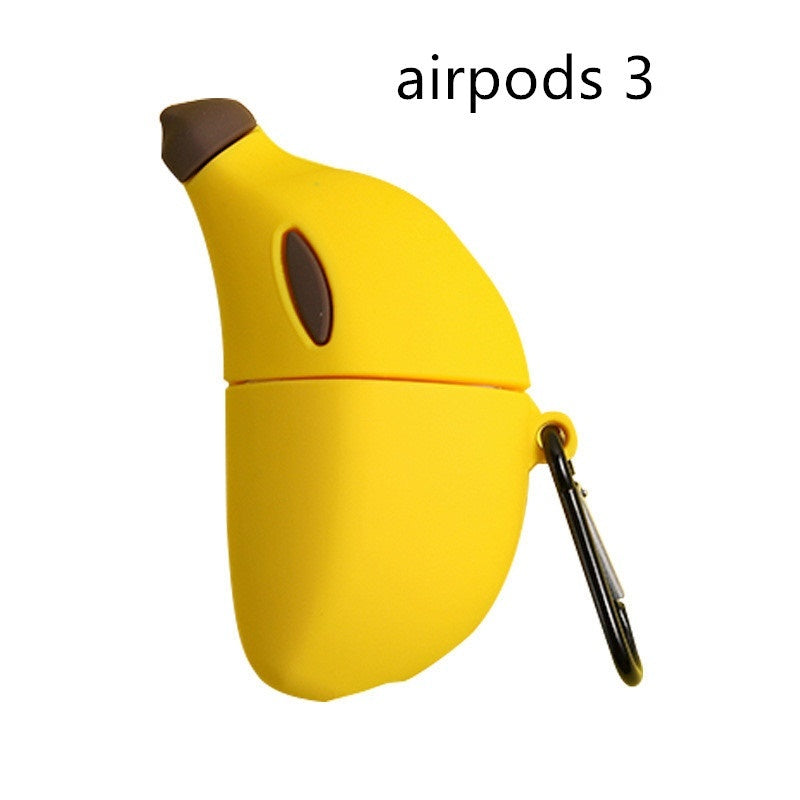 Compatible with Apple, Lovely banana Air pods Pro protective silicone