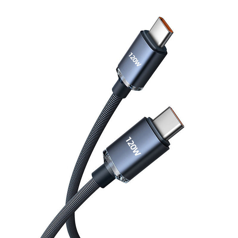 120W Fast Charge PD6A Dual USB Type-C Cable