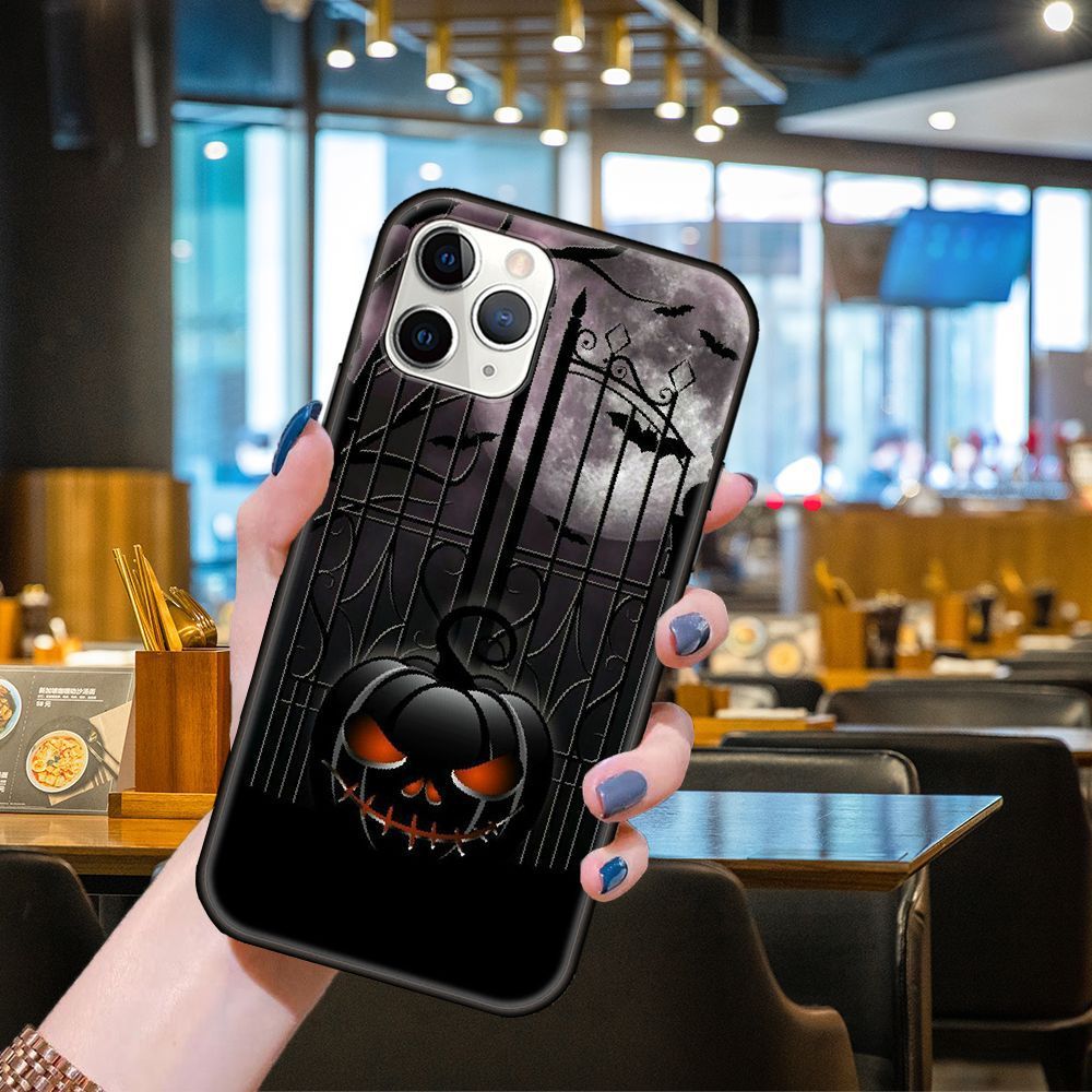 Halloween Jack O Lantern Cat Phone Case