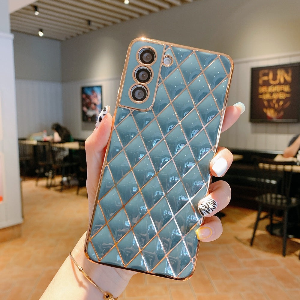 S22 Electroplated Diamond Phone Case