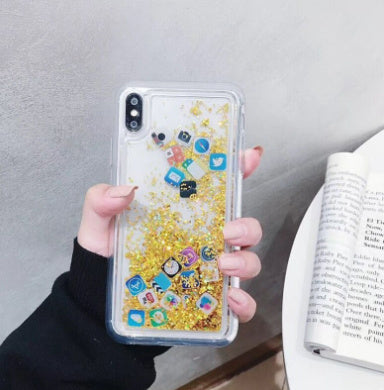 Glittering mobile phone case