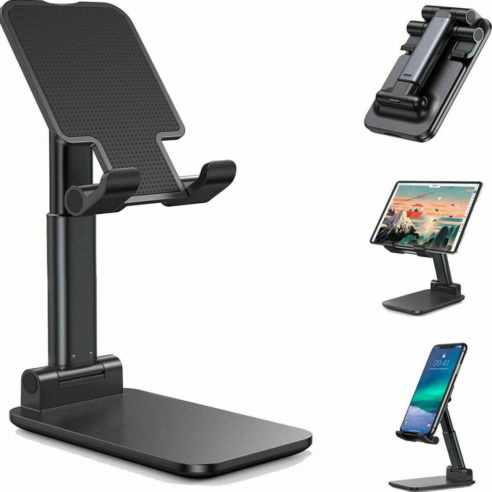 Tablet Stand Mount Mobile Phone Desktop Tablet Holder Table Cell Foldable Extend Support Desk Mobile Phone Holder Stand