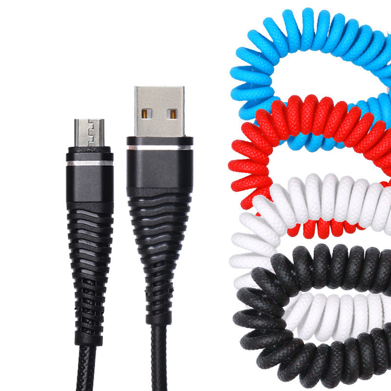 Spring Data Cable Micro USB Android Fast Charging Cable