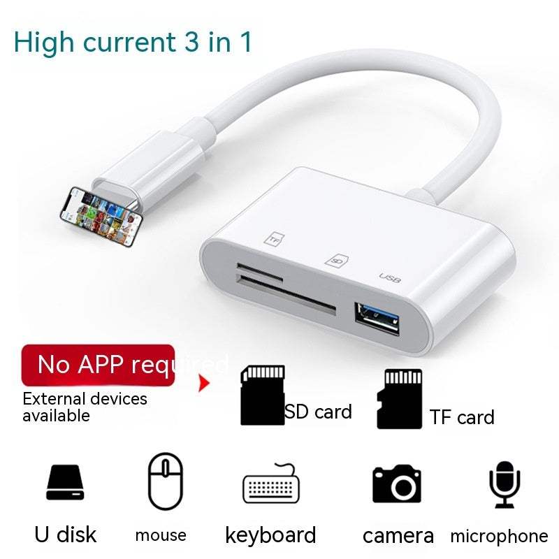 Reader Type-c Mobile Phone Connection SD TF Card Adapter Cable Read U Disk Adaptor