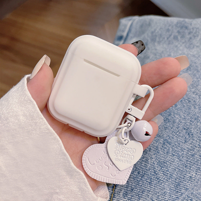 Compatible with Apple, Gentle Milky White Pendant Air pods Protective Cover